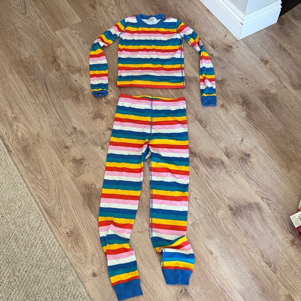 Kids Rainbow Striped Pajamas